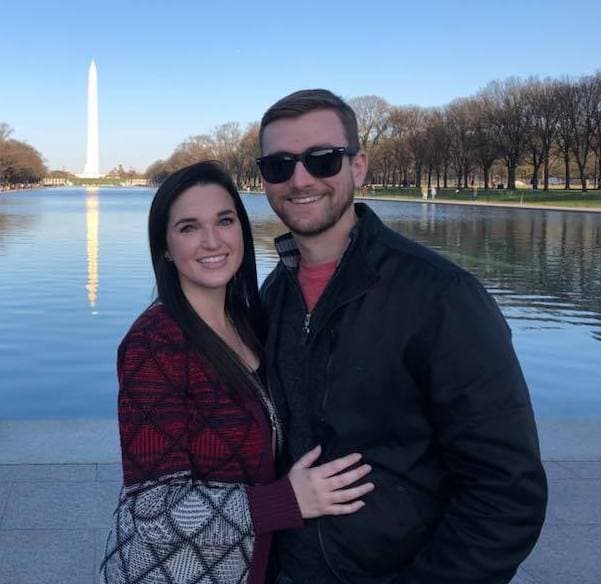 Justin Pipkins and his wife, Haley